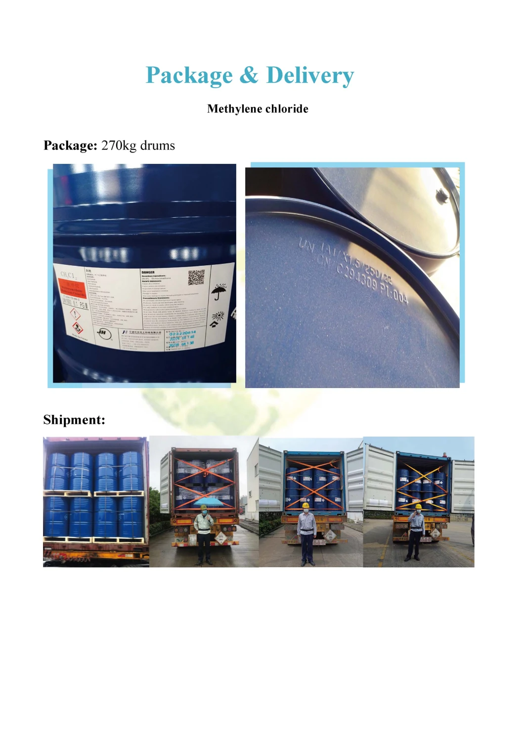 CAS 75-09-2 Paint Thinner / Solution Dye Industrial Pharmaceutical Methylene Chloride